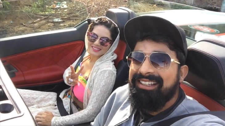 Sunny Leone And Rannvijay Singh From The Sets Of MTV Splitsvilla.The series is based on the American dating truth display, 'Flavor of Love'. Image Source youtube