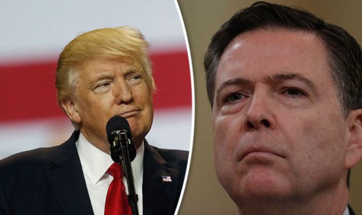 Trump tried to get Comey to shelve the research. Image Source en.mogaznews